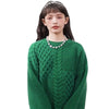 Women’ s Pullover Loose Jacquard Knit Sweater