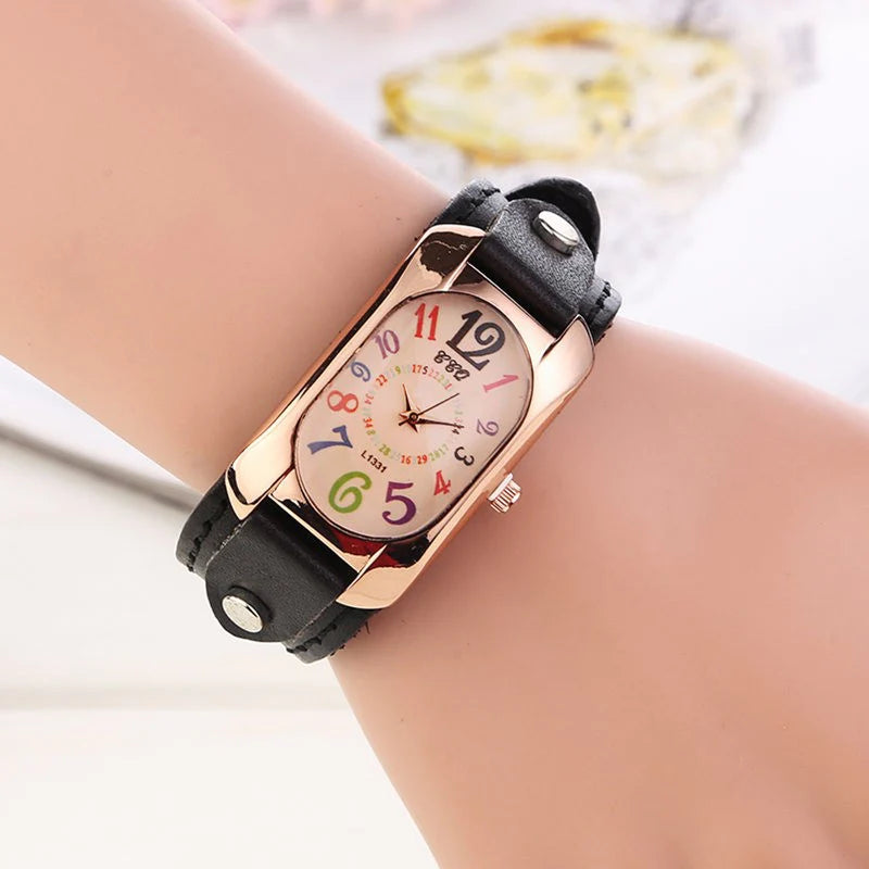 Vintage Quartz Stone Women's Watch