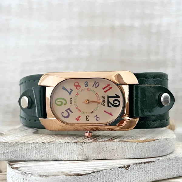 Vintage Quartz Stone Women's Watch