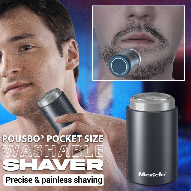 Pousbo® Pocket Size Washable Electric Shaver