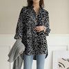 Women’s V Neck Print Button Down Blouses Top