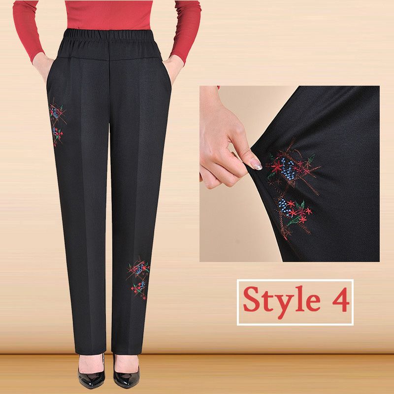 Women’s Super Stretch Thermal Embroidery Trousers