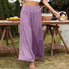 Women High-waisted Wide Leg Casual Trousers