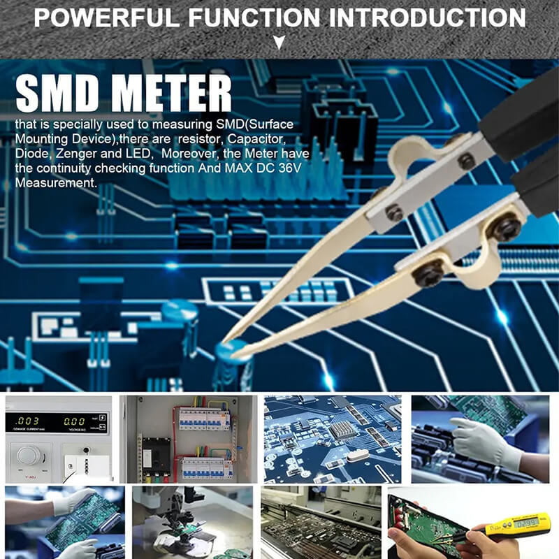 LED Multimeter Diode Resistance and Capacity Tester