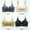 V-neck Wireless Half Cup Push-up Bra