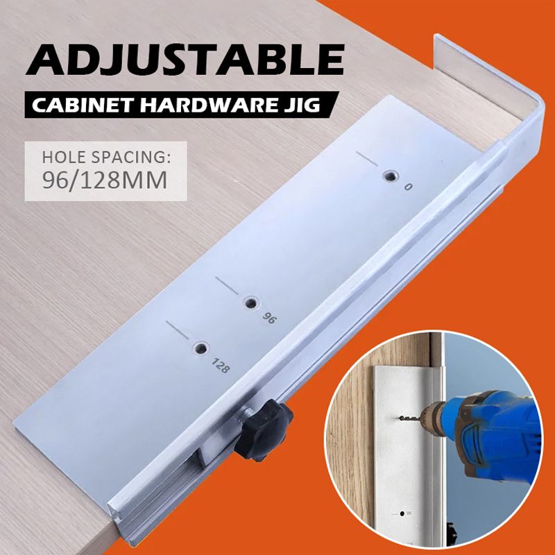 Pousbo® Adjustable Cabinet Hardware Jig Drilling Positioner