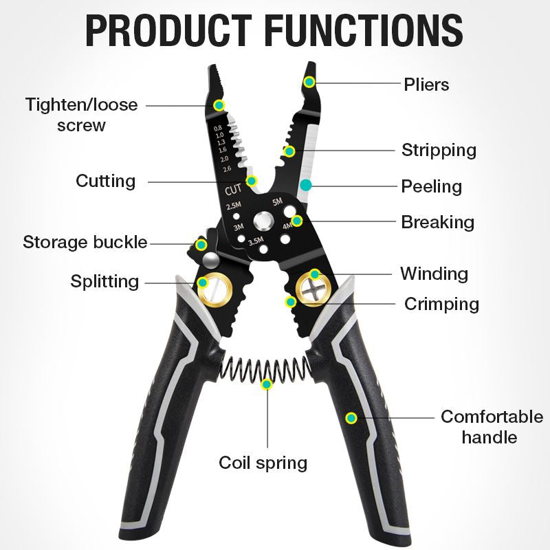 Pousbo® Multifunctional Wire Cutter and Stripper