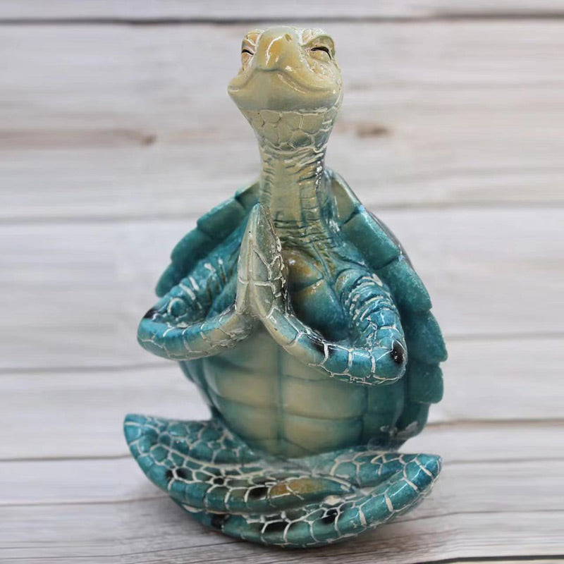 Pousbo® Sea Turtle Yoga Statue Meditation Home Decor