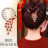 Pousbo® Delicate Ponytail Hairpin Peacock Hair Clip