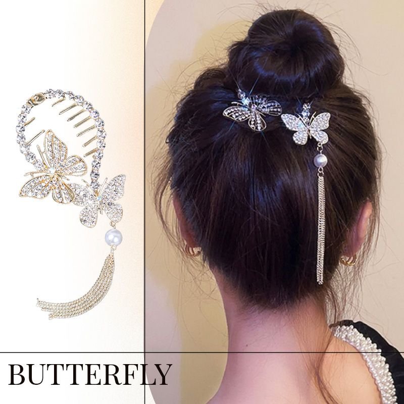 Pousbo® Delicate Ponytail Hairpin Peacock Hair Clip