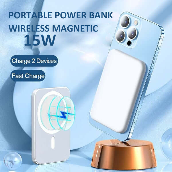 Pousbo® Portable Wireless Magnetic Power Bank