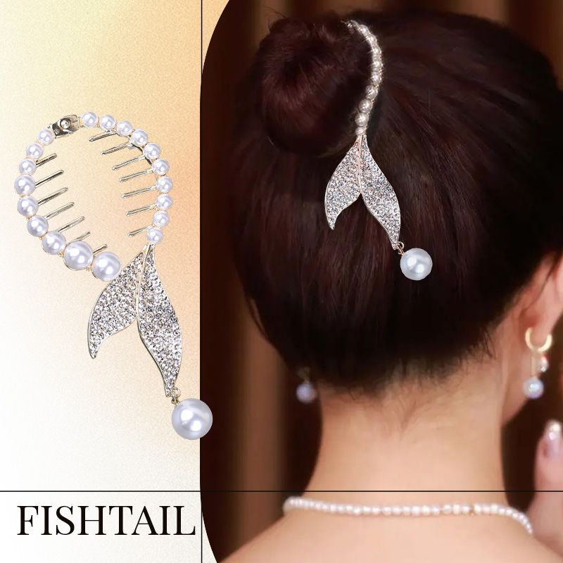 Pousbo® Delicate Ponytail Hairpin Peacock Hair Clip