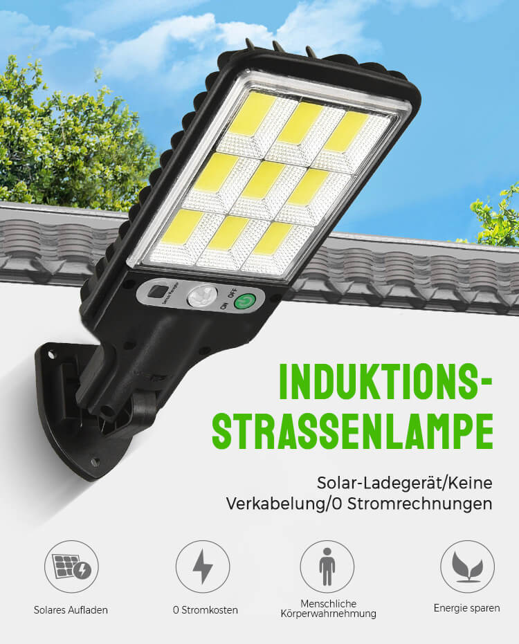 LED-Solar-Wandlampe für draußen