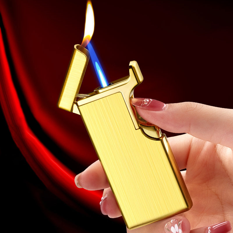 Creative Windproof Dual Flame Refillable Gas Lighter