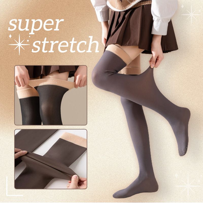 Fake Translucent Warm Knee High Stockings