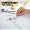 Pousbo® 2in1 Stainless steel angle ruler