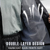 Pousbo® Double Layer Design Raincoat Rain Pants Suit