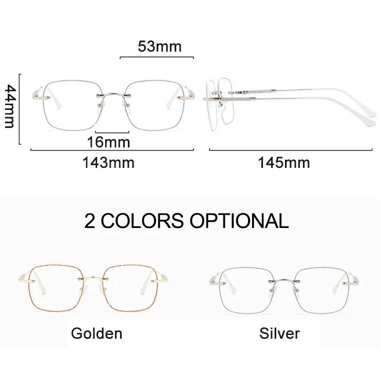 Pousbo® Fashion Rimless Anti-Blue Light Myopia Glasses