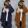 Women's Winter Plush Hoodie Cardigans with Pockets