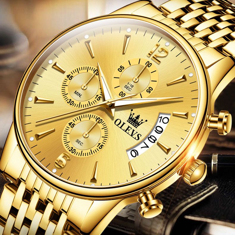 Pousbo® Automatic Mechanical Watch Luxury Gold Watch for Men