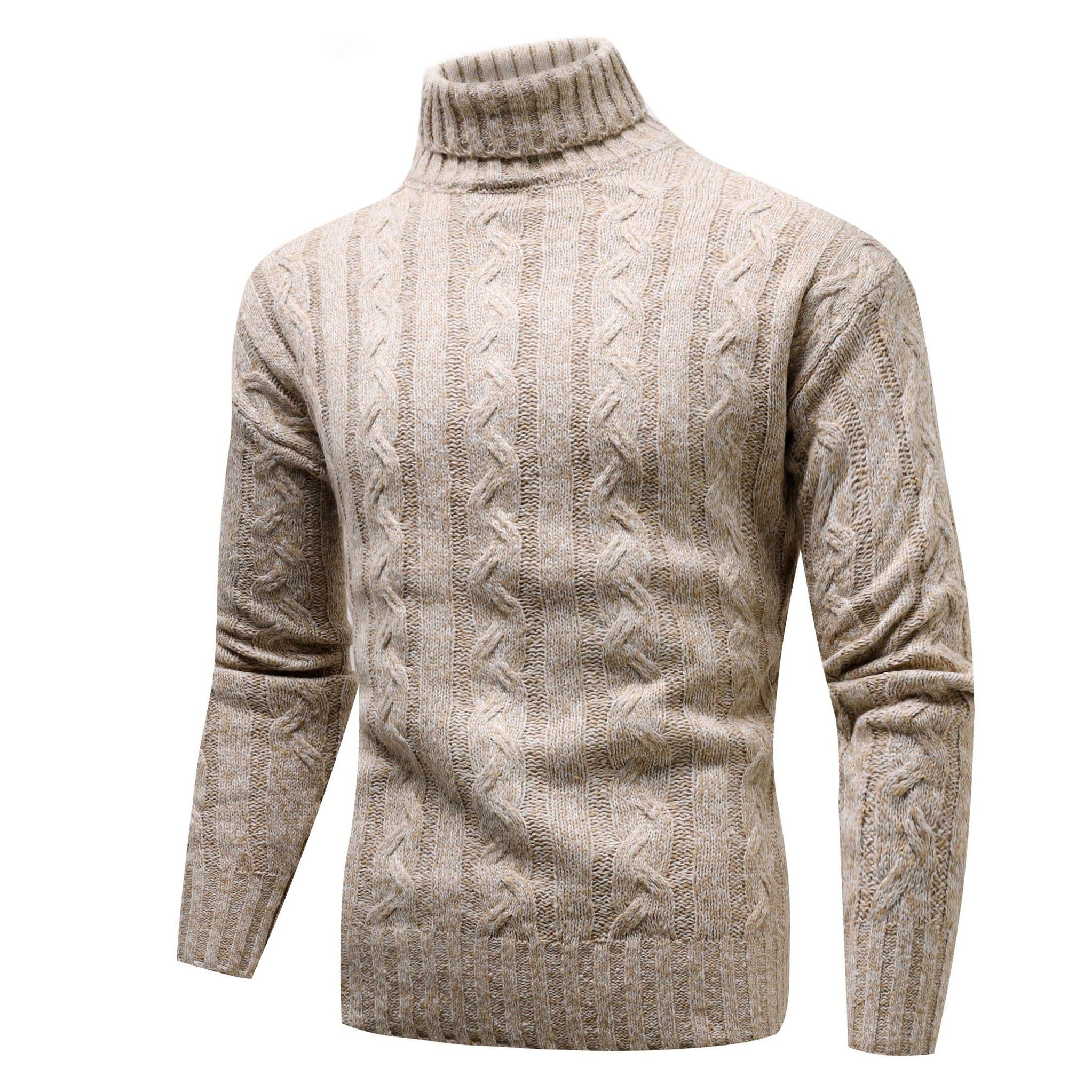 Men's Fashionable Knit Turtleneck Sweater