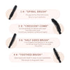 Pousbo® 4 Types of Brushes - Volume Lengthening Mascara