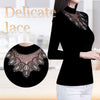 Women’s Delicate Black Bottoming Top with Lace