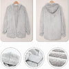 Women's Winter Plush Hoodie Cardigans with Pockets