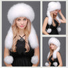 Women’ s Winter Fluffy Integrated Hat And Scarf