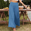 Women High-waisted Wide Leg Casual Trousers