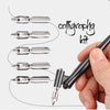 Pousbo® Calligraphy Oblique Dip Pen Set with 5 Nibs