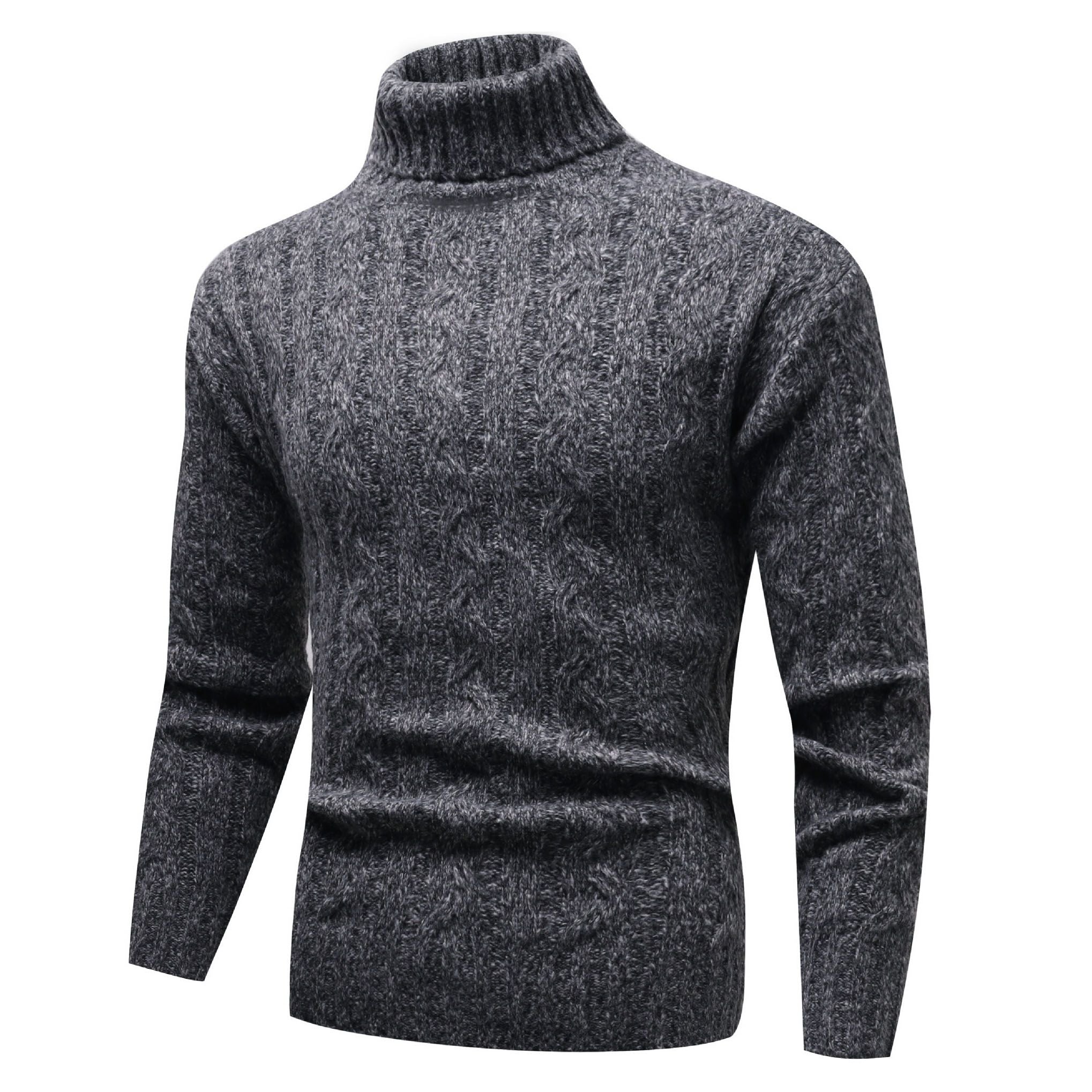 Men's Fashionable Knit Turtleneck Sweater