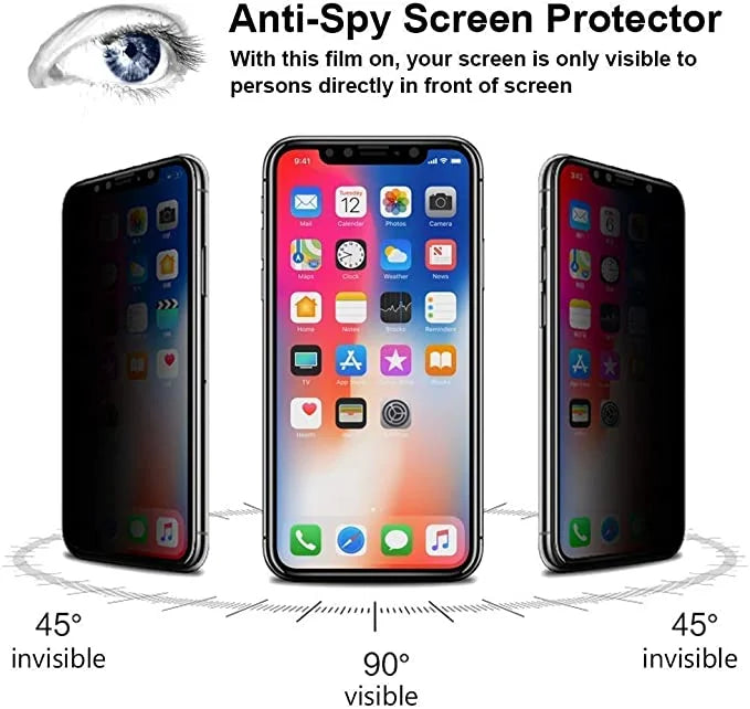 Anti Spy Tempered Glass Screen Protector