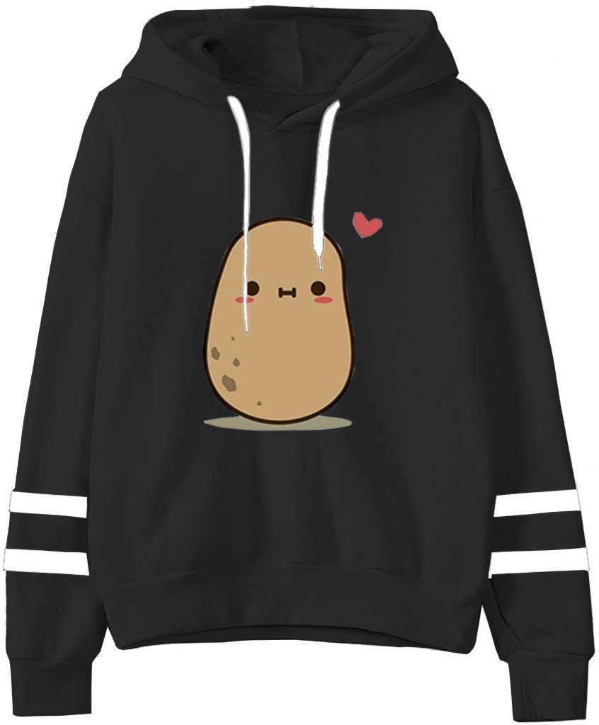 Casual Potato Hooded Sweatshirt