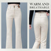 Fleece And Thickened Flared Jeans For Women