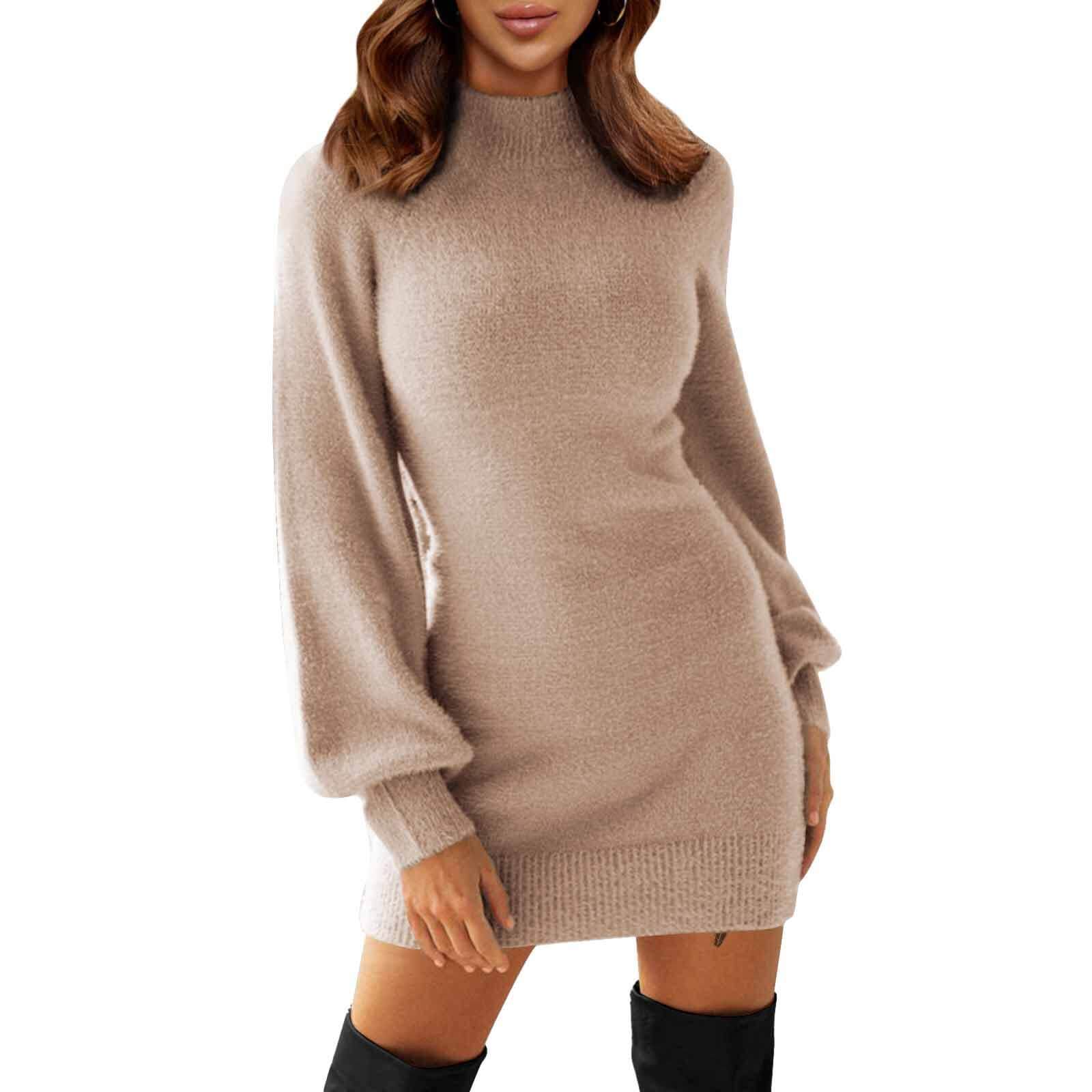 Long Sleeve Cute Sweater Dress