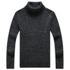 Men’s Fashionable Solid Slim Turtleneck Sweater