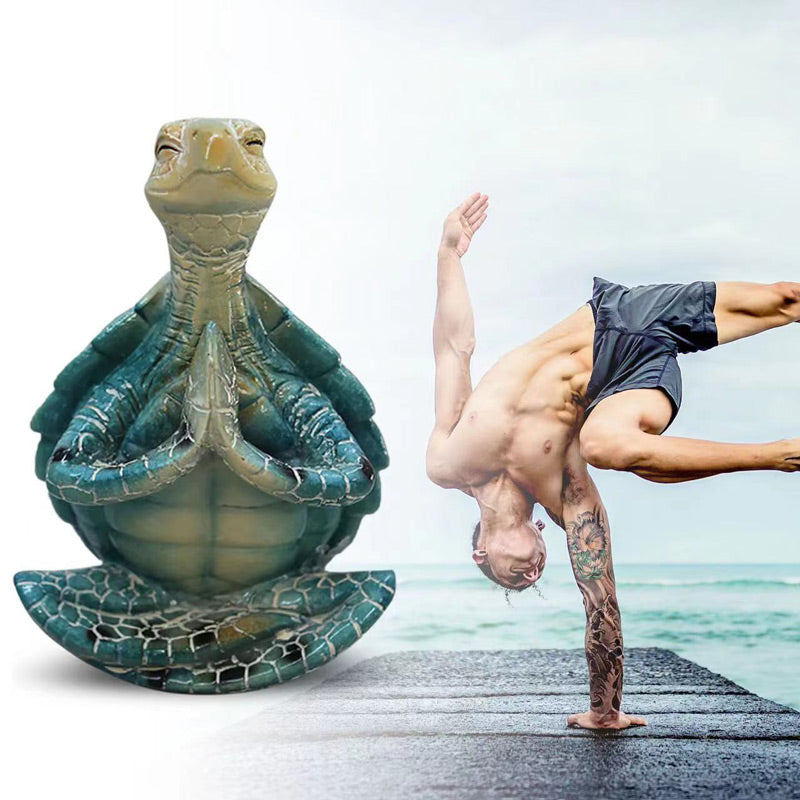 Pousbo® Sea Turtle Yoga Statue Meditation Home Decor