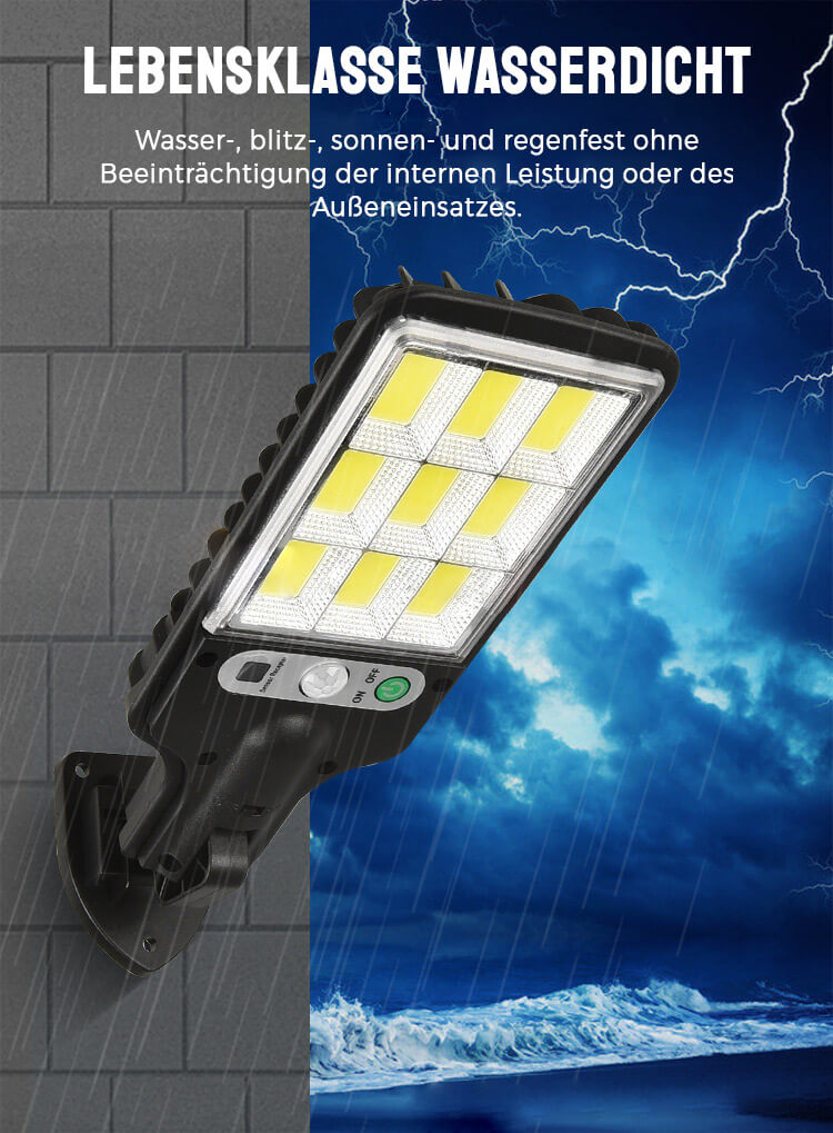 LED-Solar-Wandlampe für draußen