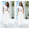 Women's High Waist Wide Leg Jogger Pants