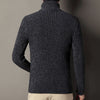 Men’s Fashionable Solid Slim Turtleneck Sweater