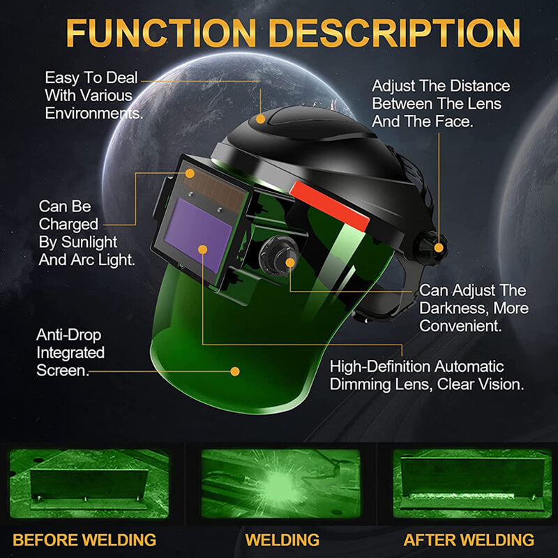 Auto-darken Welding Protection Helmet