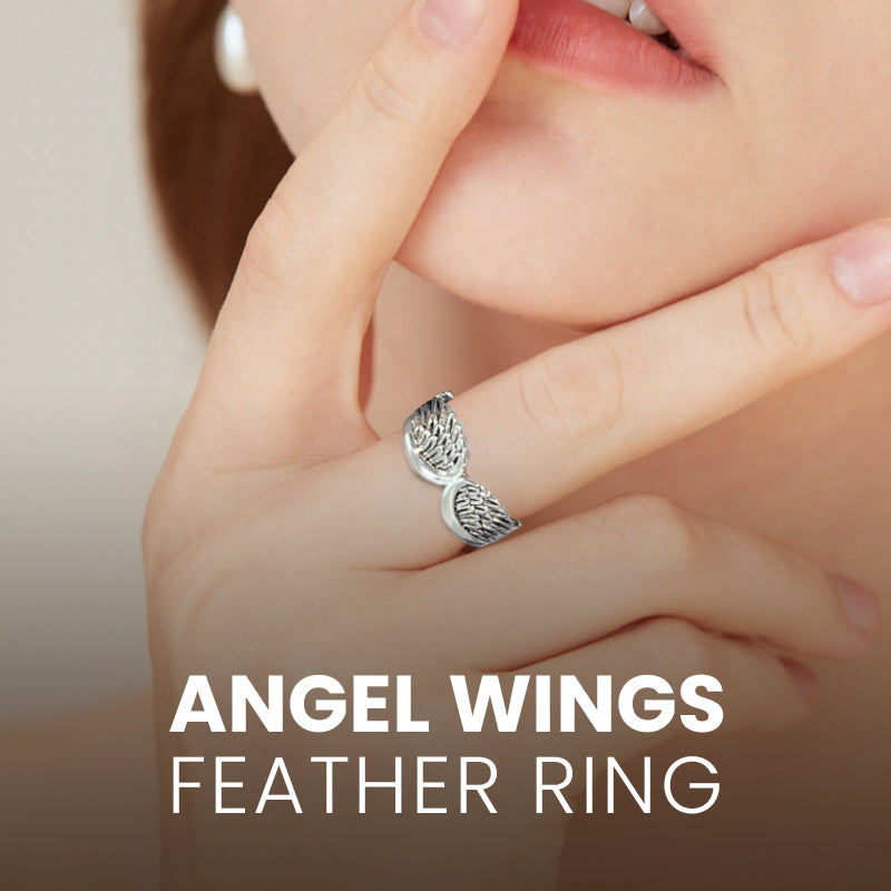 Angel Wings Feather Ring