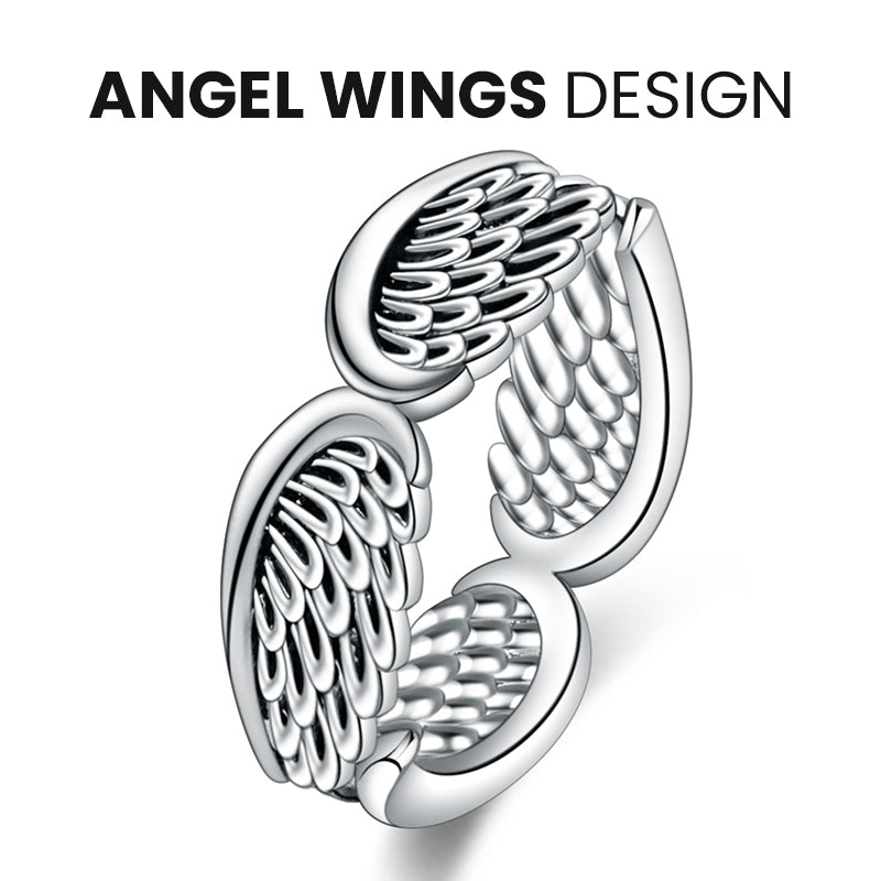 Angel Wings Feather Ring