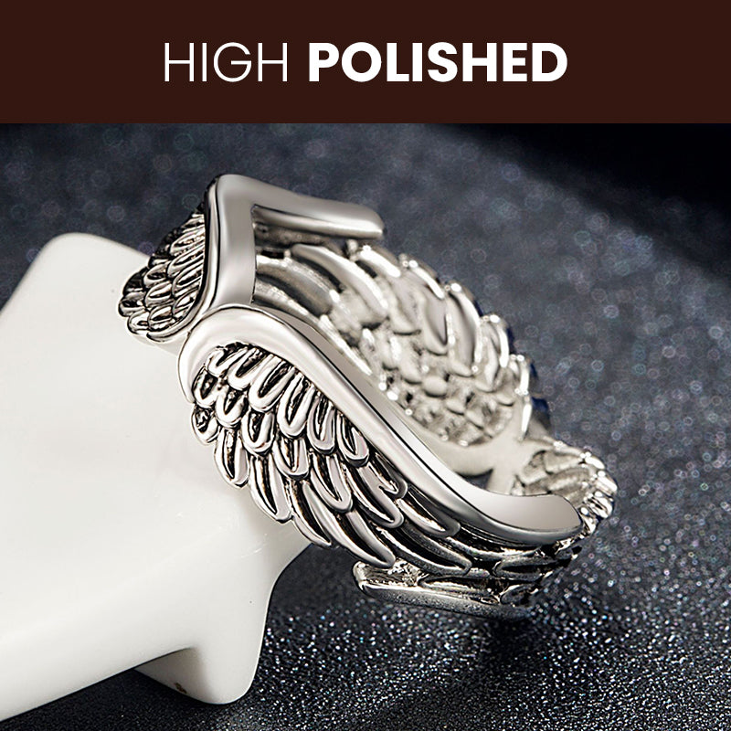 Angel Wings Feather Ring