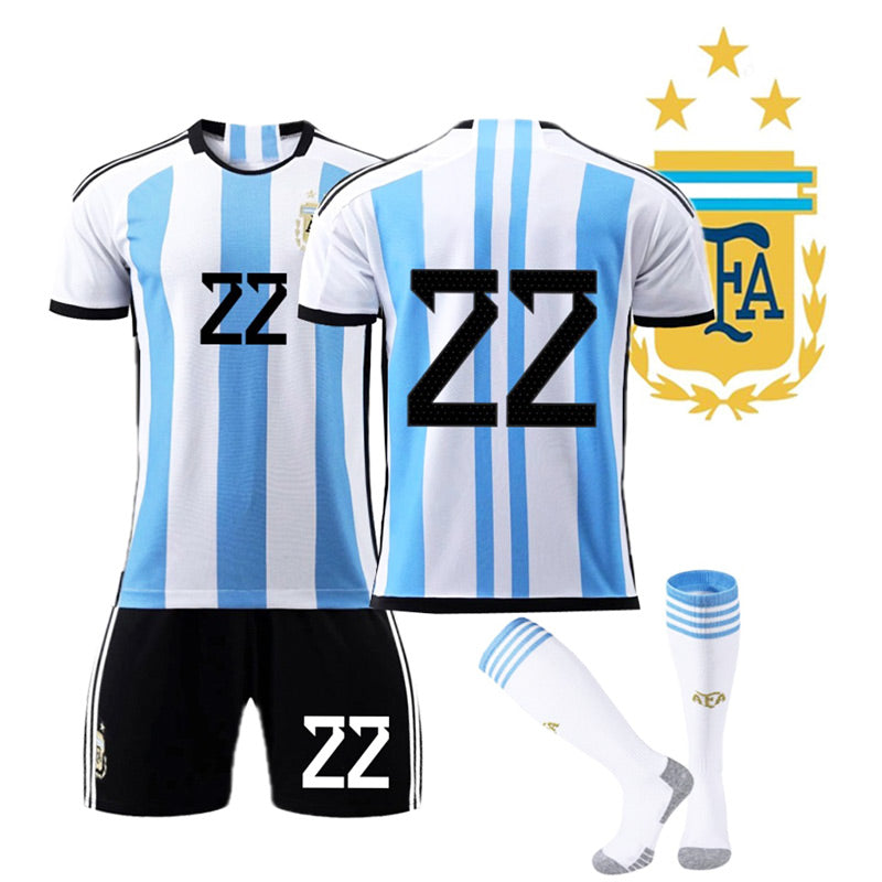 World Cup Football Three-Star Champion Argentina Jersey