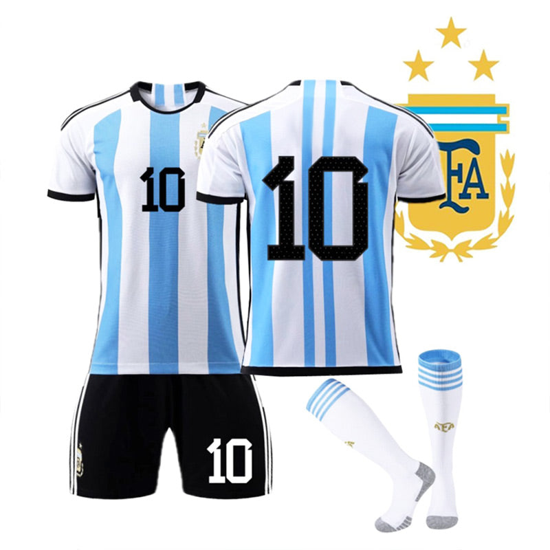 World Cup Football Three-Star Champion Argentina Jersey