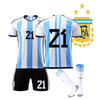 World Cup Football Three-Star Champion Argentina Jersey