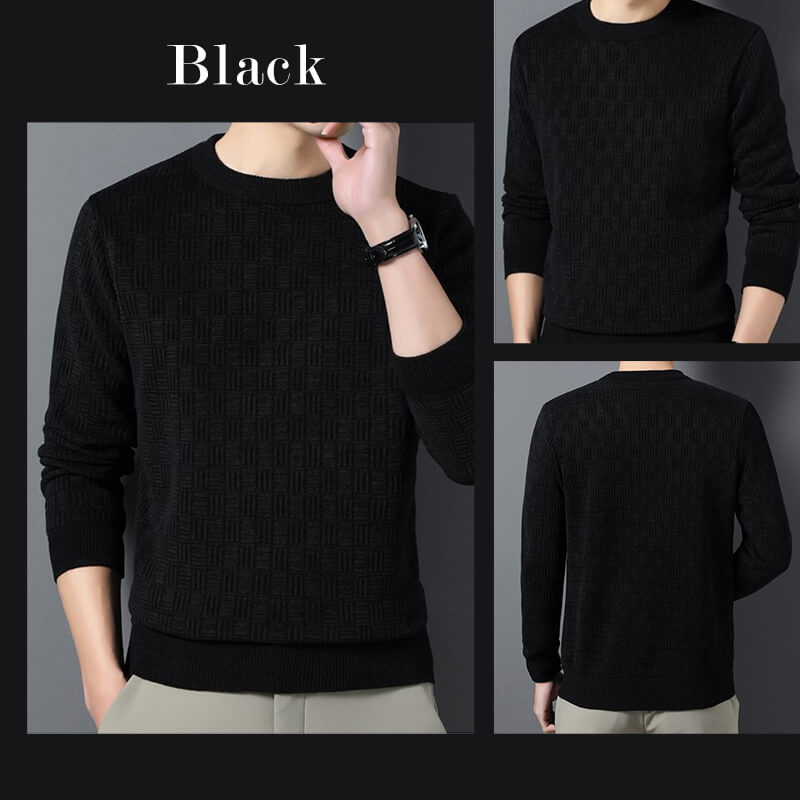 Men's Warm Exquisite Pattern Crewneck Knitwear