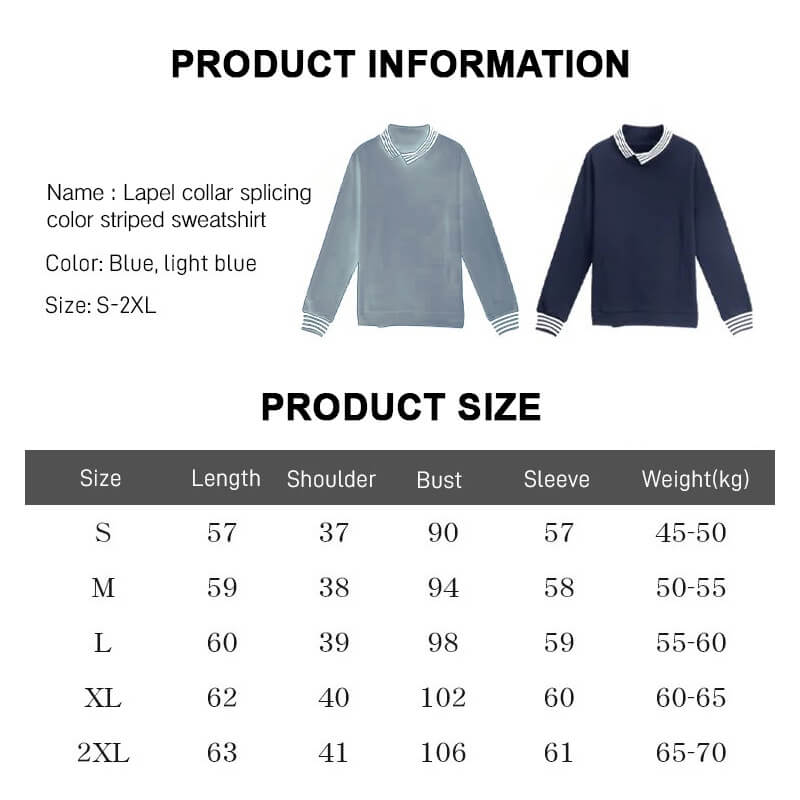 Stylish Casual Pullover Shirt Collar Sweater